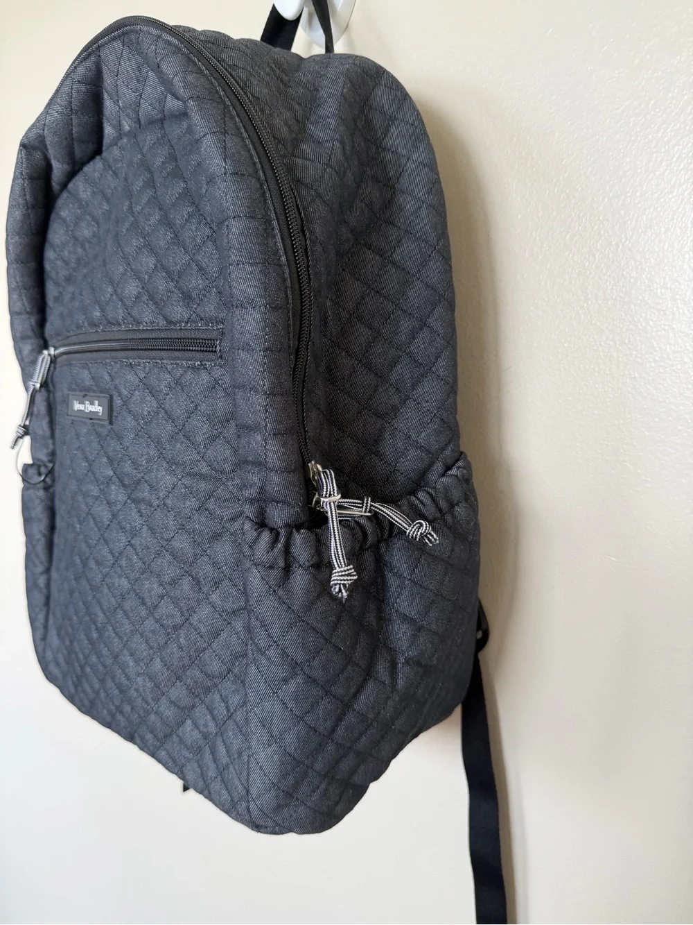 VERA BRADLEY Quilted Backpack in Denim Navy